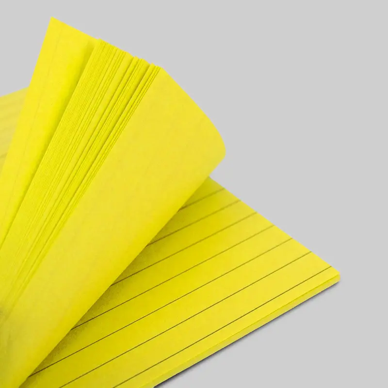 1 Bloc De Notas Rayas Color Amarilla 45H 2
