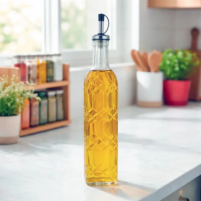 Aceitera De Cristal, 500 Ml 2