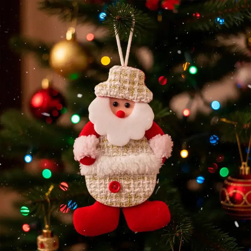 Adorno Colgante Navideño, Santa, Color Blanco 1