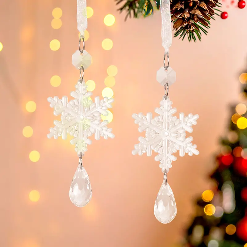 Adorno De Árbol Navideño De Plástico, 2 Pzas 1