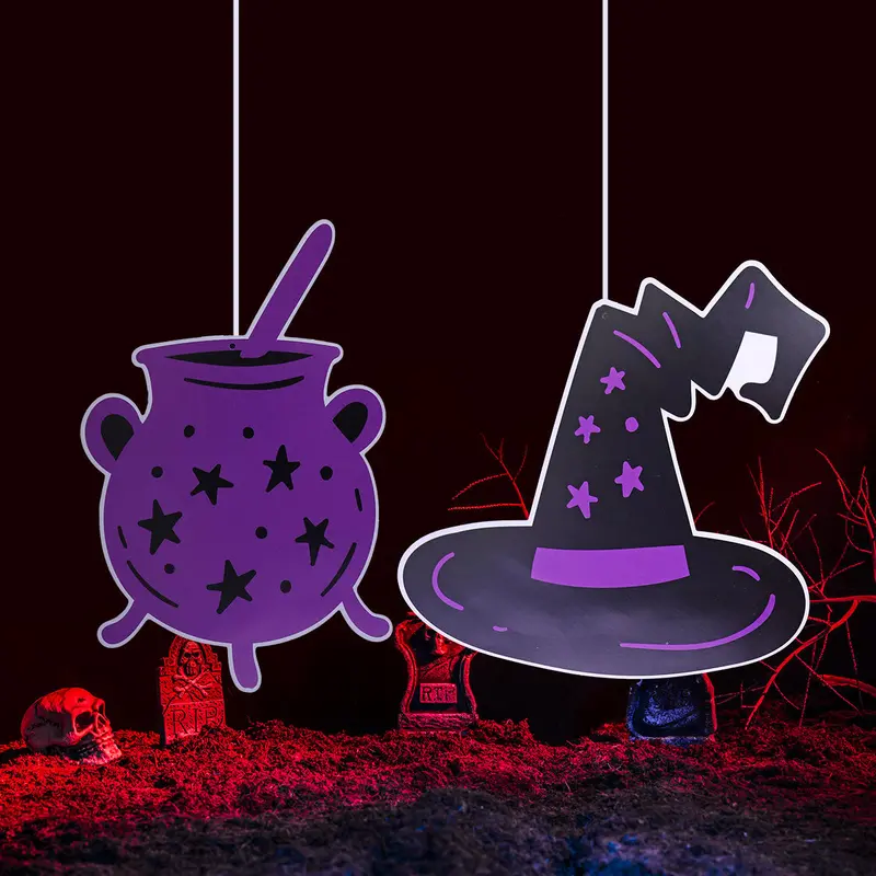 Adornos Colgantes Con Diseño De Caldero Para Halloween 1