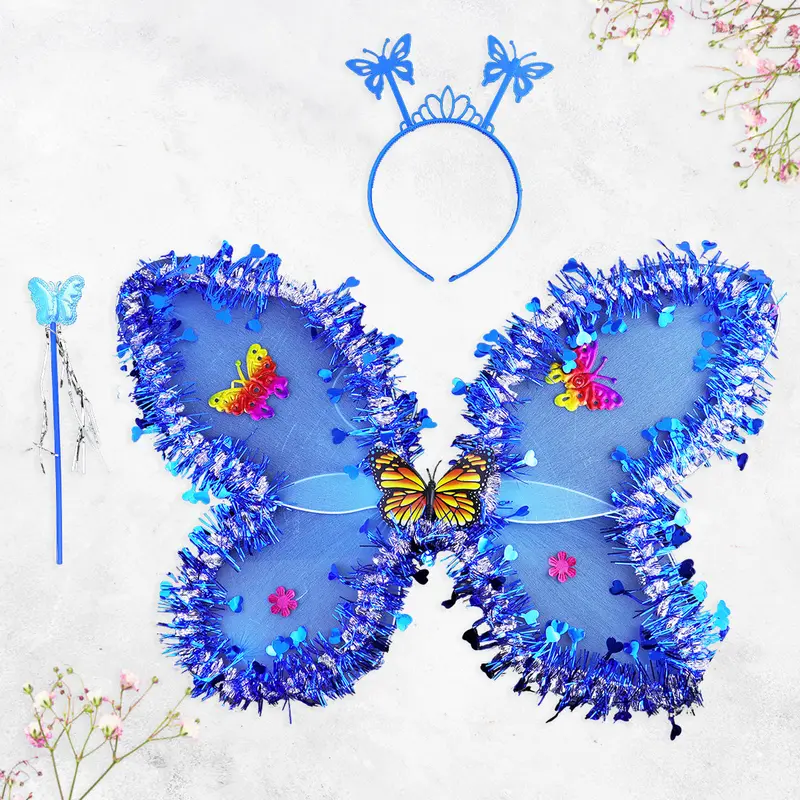 Alas De Mariposa Color Azul 46X40cm 2