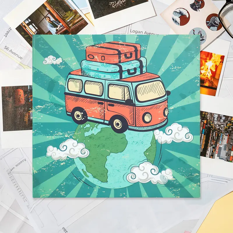 Álbum Fotográfico Con Diseño De Combi 1