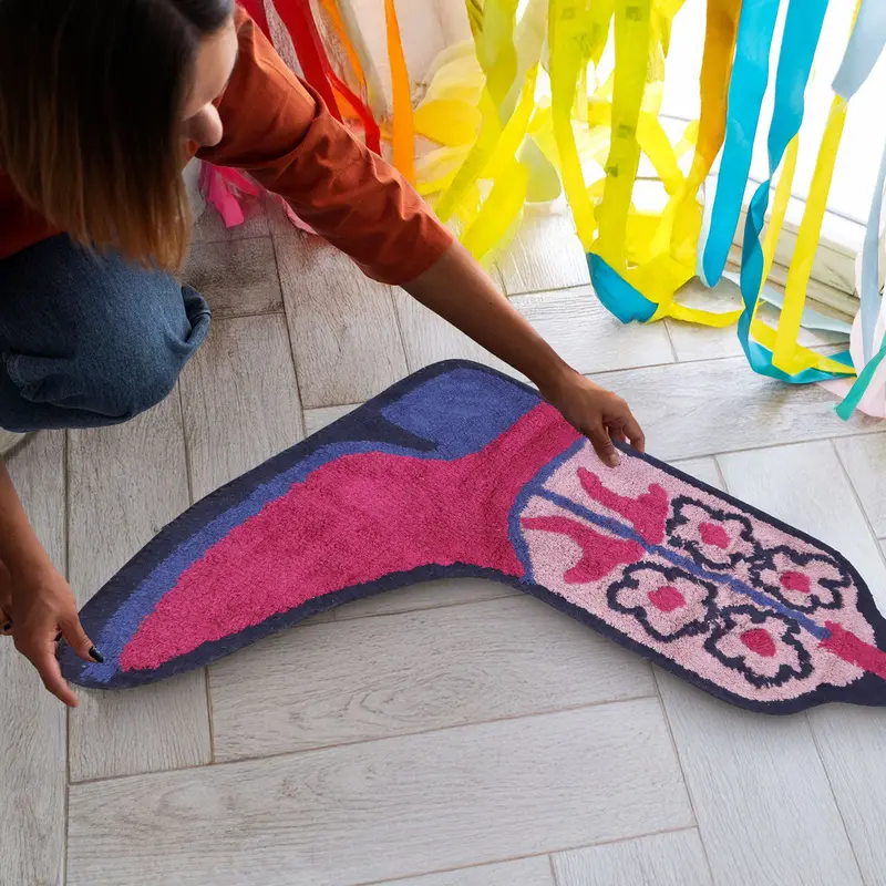 Alfombra Decorativa En Forma De Bota 2