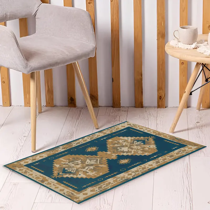 Alfombra Decorativa Vintage, Color Beige 1