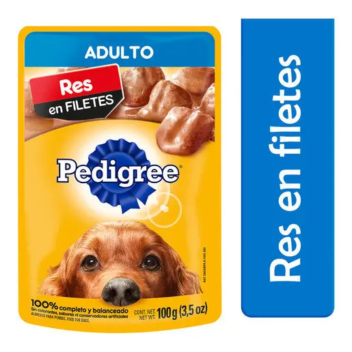 Alimento Hãºmedo Pedigree Adulto Res 100G 1