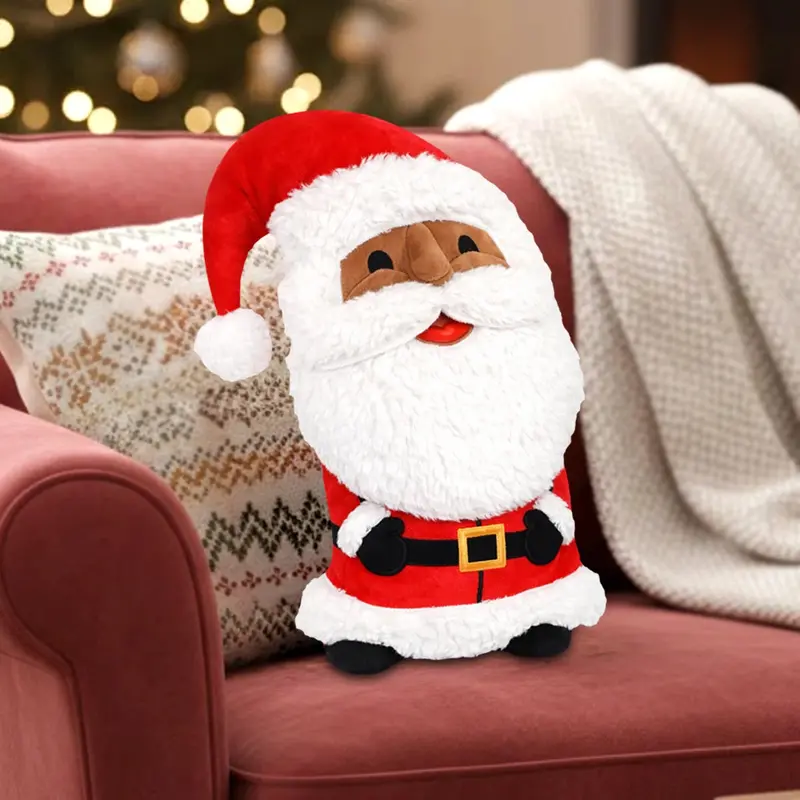Almohada De Felpa Navideña, Santa 1