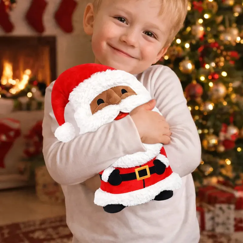 Almohada De Felpa Navideña, Santa 2