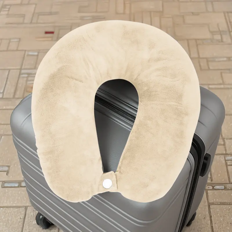 Almohada De Viaje Ergonómica, Color Beige 2