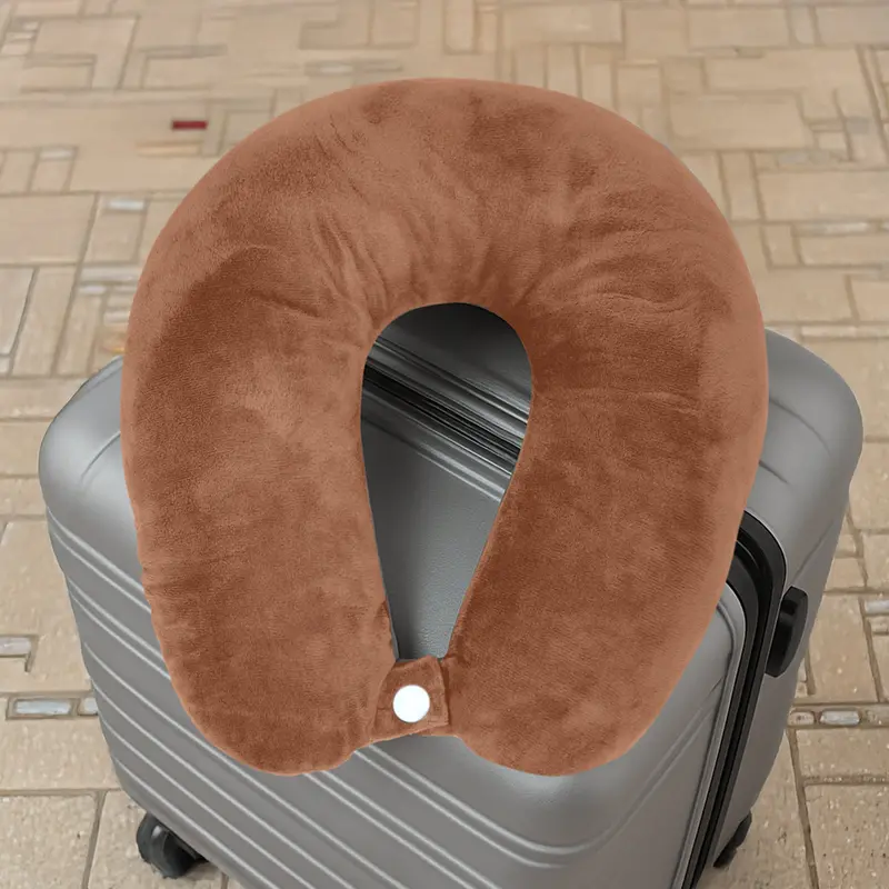 Almohada De Viaje Ergonómica, Color Café 2