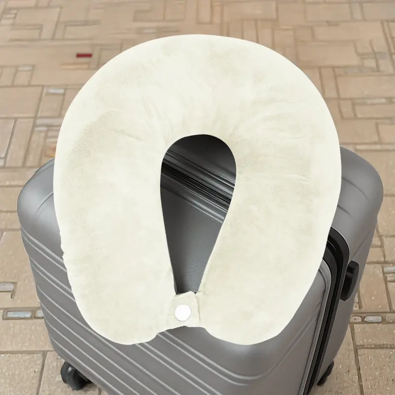 Almohada De Viaje Ergonómica, Color Crema 2