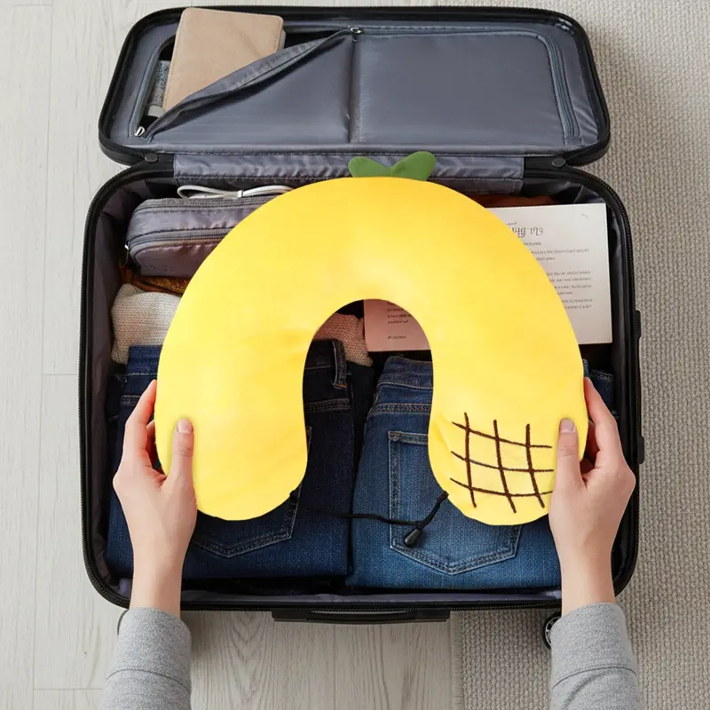 Almohada De Viaje Ergonómica, Diseño Piña 1