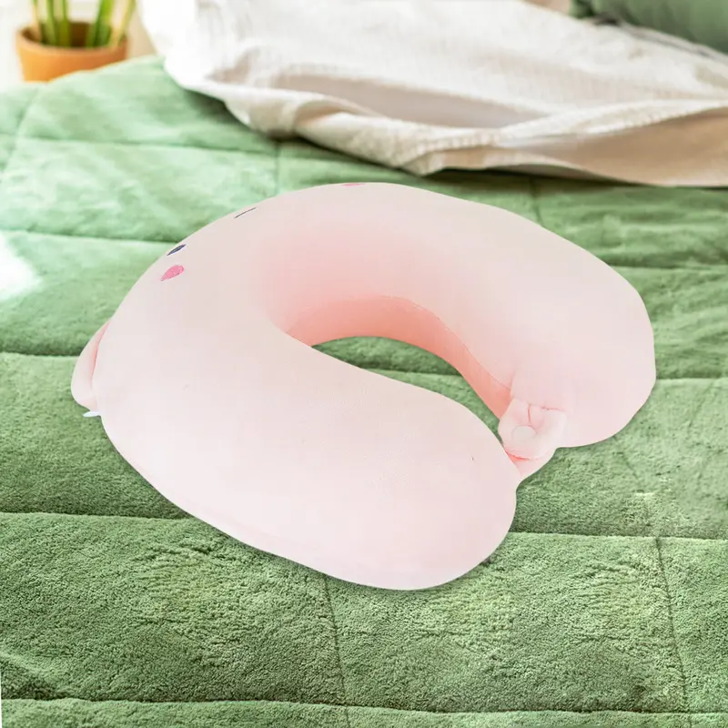 Almohada De Viaje Para Cuello, Color Rosa 2