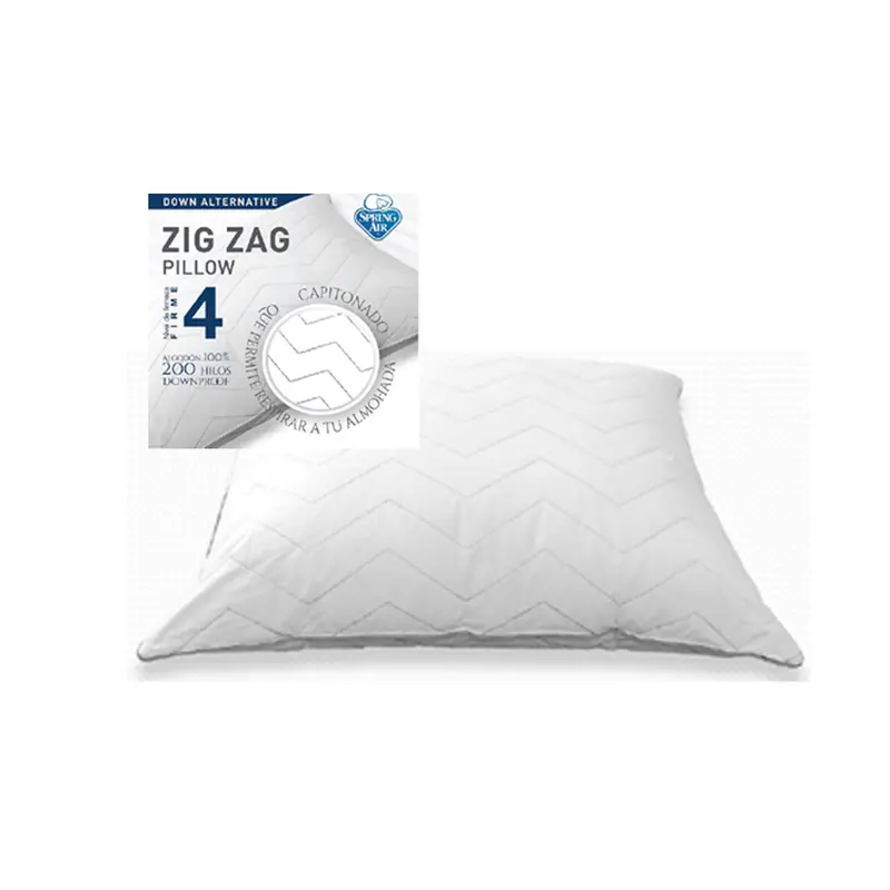 Almohada Spring Air Zigzag F4 Blanco Estandar** 2