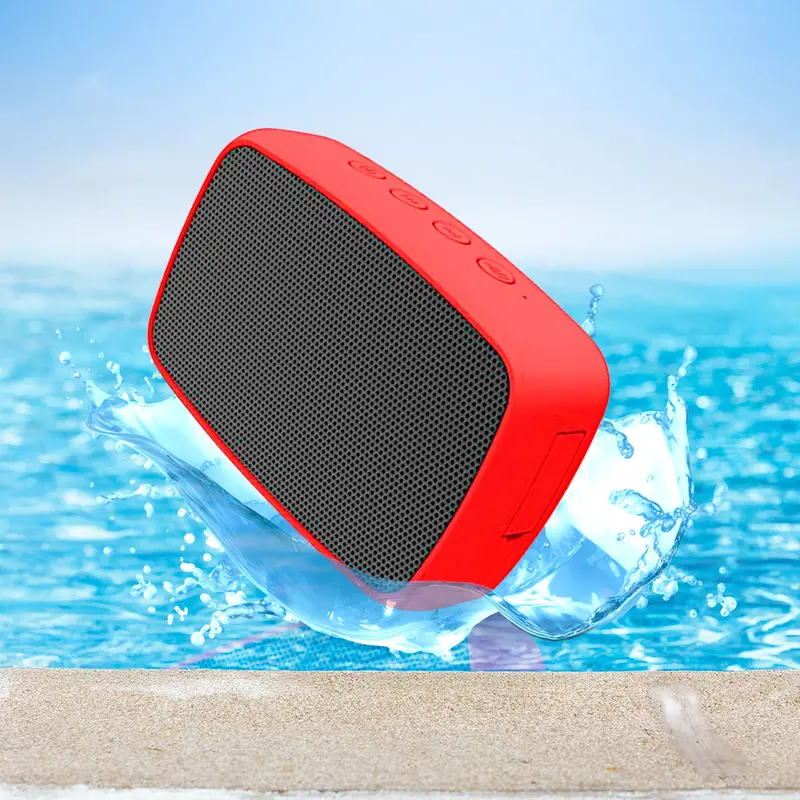 Altavoz Inalámbrico Ematic Resistente Al Agua, Color Rojo 1