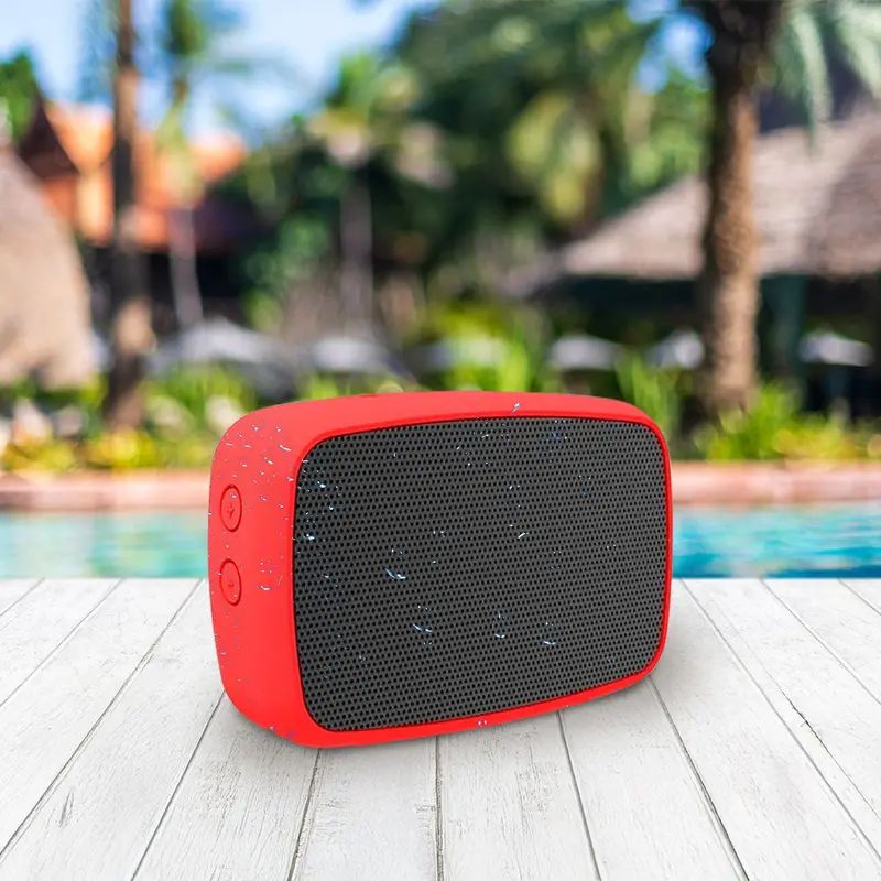 Altavoz Inalámbrico Ematic Resistente Al Agua, Color Rojo 2