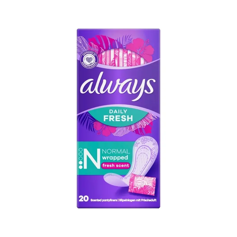 Always Dailies Singles Normal To Go Pantyliners 20 Pcs 1