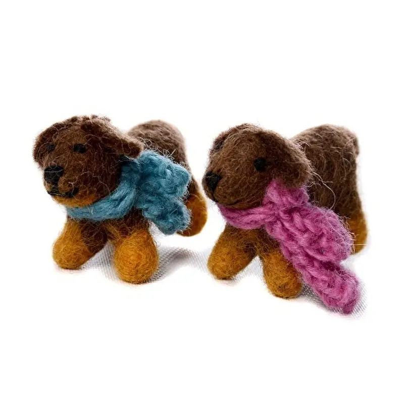 Amica Felt Mini Sausage Dog Toy 5 Cm 1
