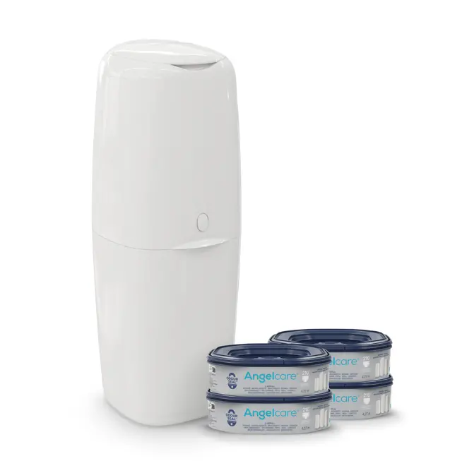 Angelcare Xl Nappy Bin In White 1