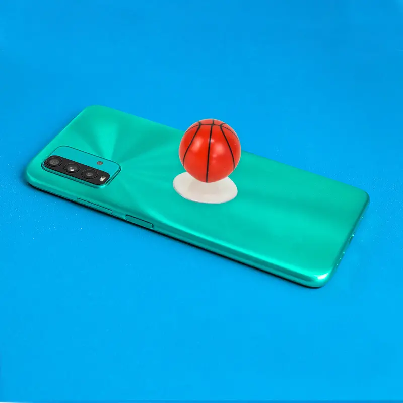 Anillo Para Soporte De Celular Con Diseño De Basket, 1 Pieza 1