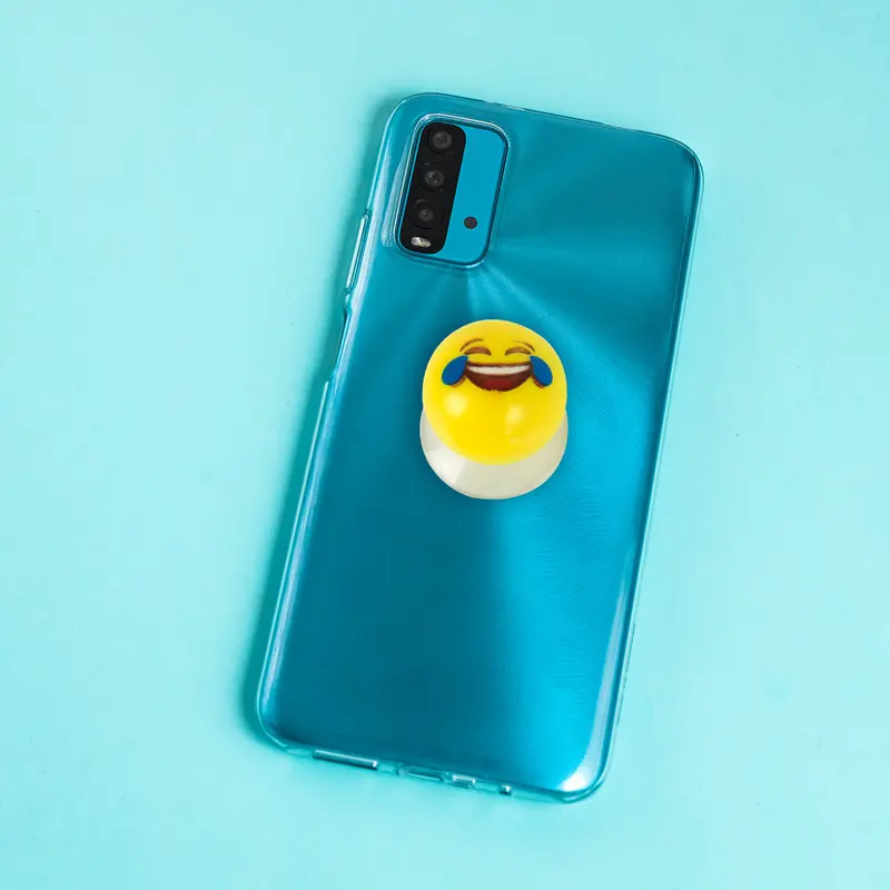 Anillo Para Soporte De Celular Con Diseño De Emoji, 1 Pieza 1