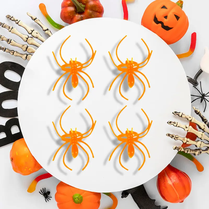 Anillos De Arañas Para Halloween, 4 Piezas 1