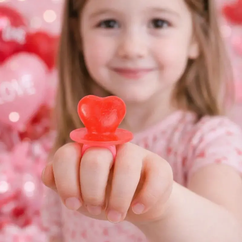 Anillos De Caramelo, Corazón, 50 Gr 2