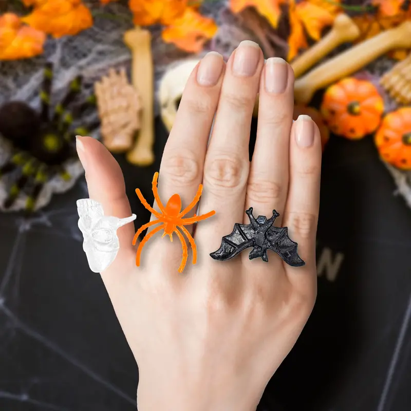 Anillos Para Disfraz De Halloween, 50 Piezas 2