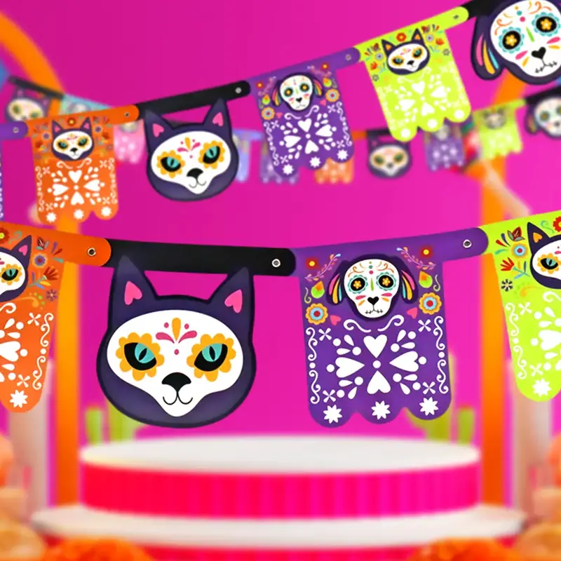 Animales, Banner, Diseño De Día De Muertos 1