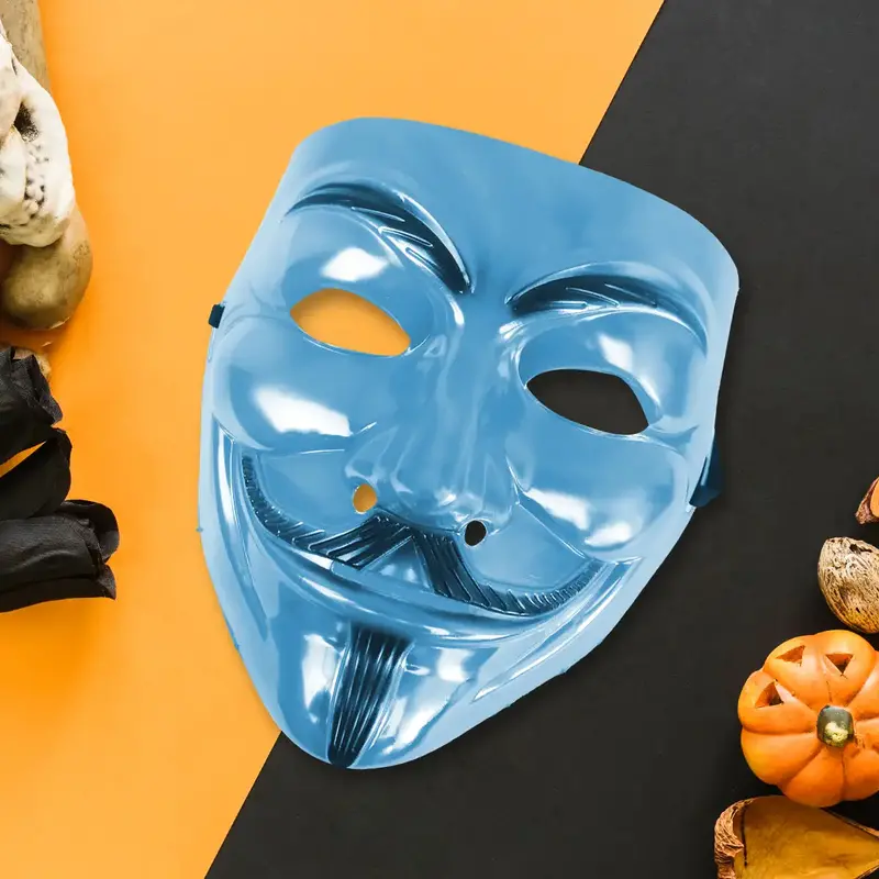 Anonymous, Máscara De Plástico, Color Azul 2
