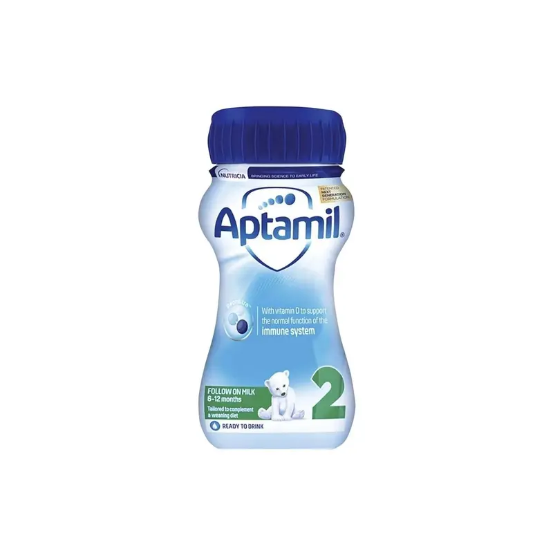 Aptamil 2 Follow On Ready To Drink Liquid Milk 6-12 Months 200Ml 1