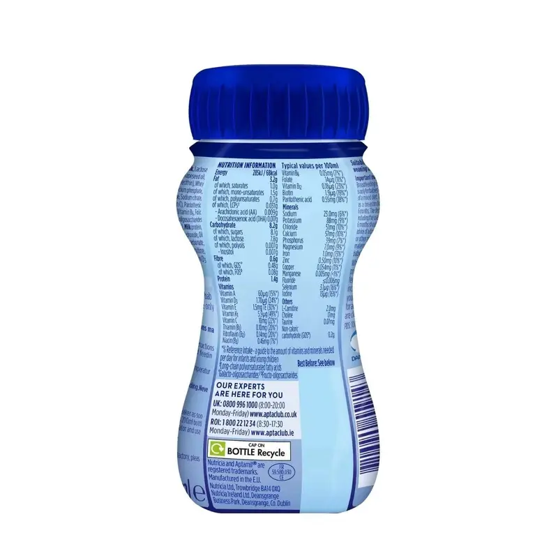 Aptamil 2 Follow On Ready To Drink Liquid Milk 6-12 Months 200Ml 2