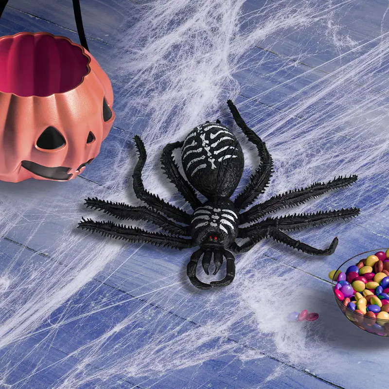 Araña Gigante De Plástico Para Decoración De Halloween 1