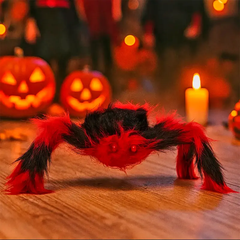 Araña Gigante, Decoración Halloween, Color Naranja 1