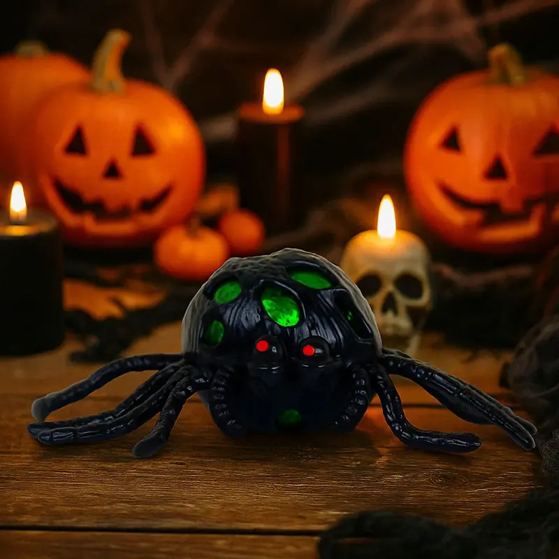 Araña, Pelota Antiestrés, Ojos Color Verde 2