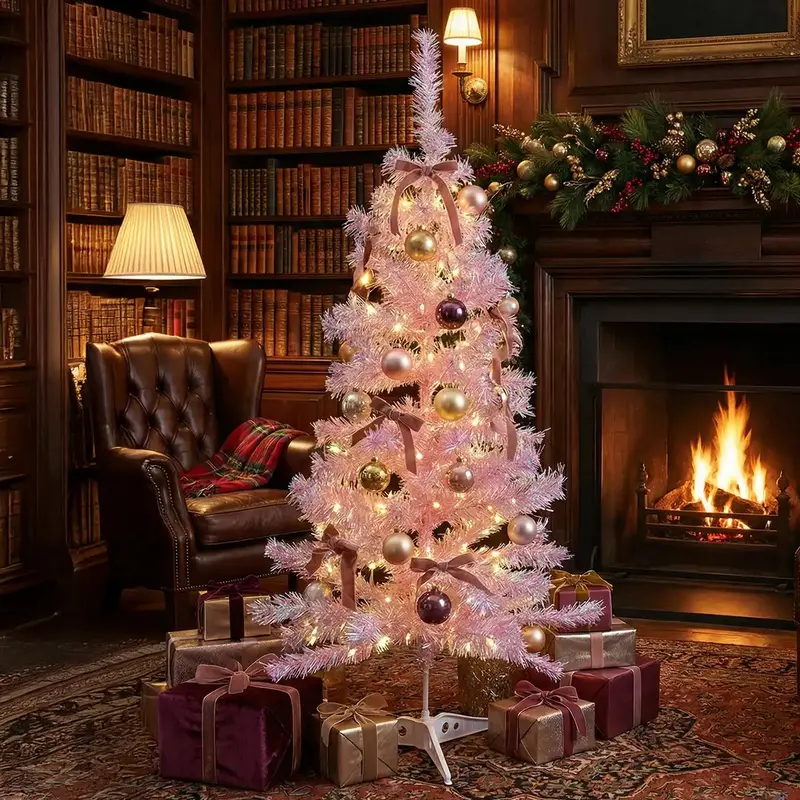 Árbol De Navidad Rosa 1.5 M 1