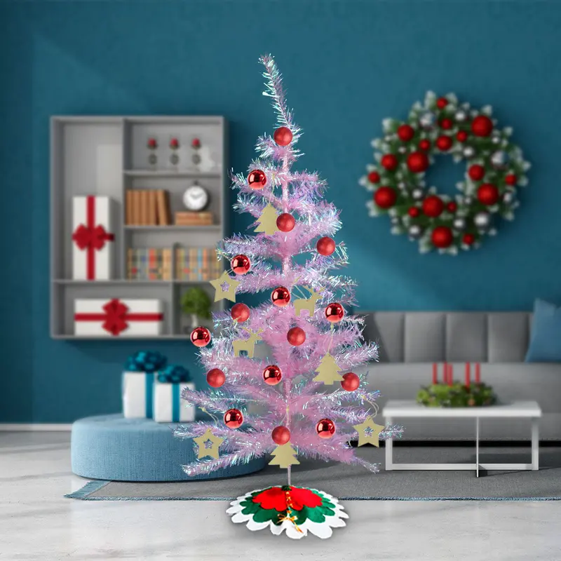 Árbol Navideño Color Rosa, 90Cm 1