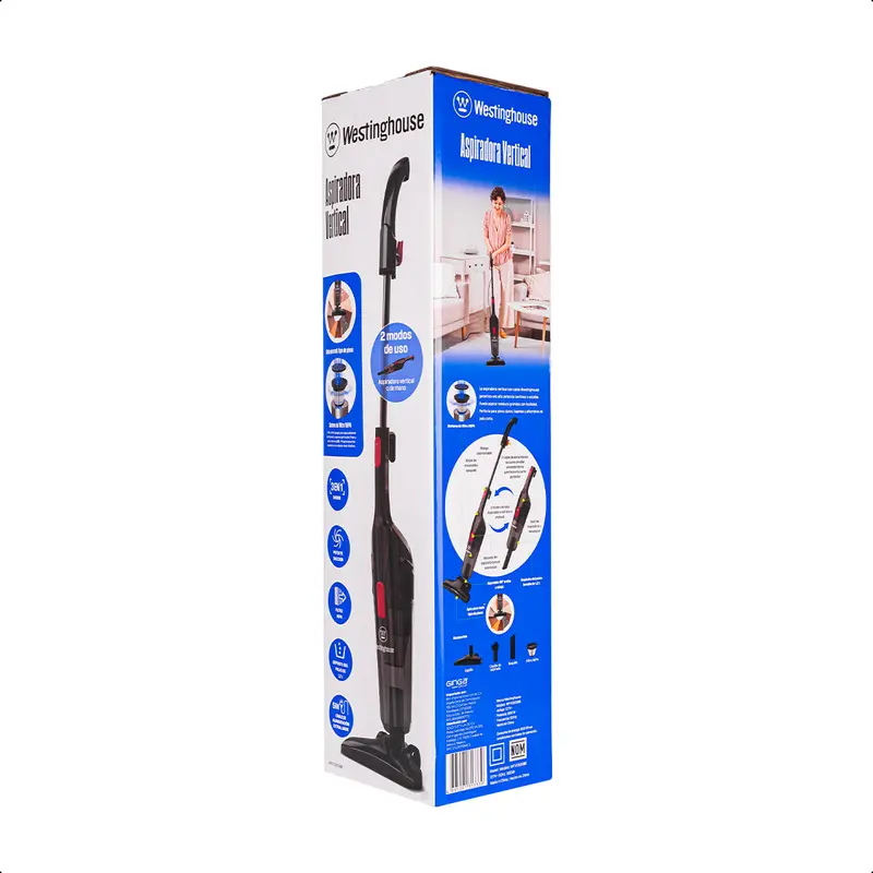 Aspiradora Vertical/Mano Alámbrica Westinghouse 600W 1
