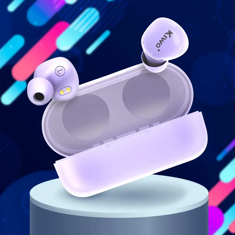 Audífonos Inalámbricos True Wireless Poe Color Lila, Kiwo 1