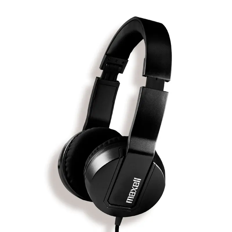 Audífonos Maxell Metalz Negro Alámbricos Con Cable Desmontable 1