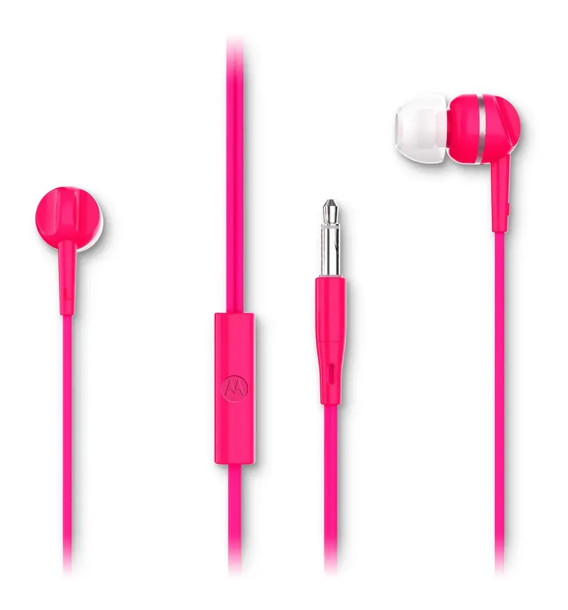 Audífonos Motorola Earbuds 105, Color Rosa 1