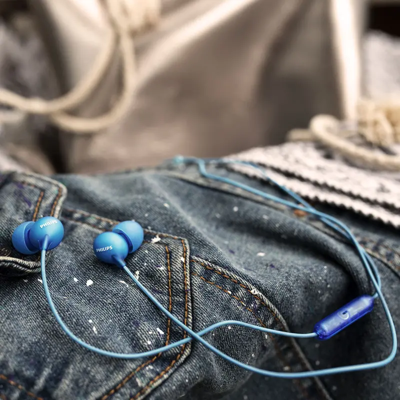 Auriculares Con Micrófono Philips, Color Azul 1