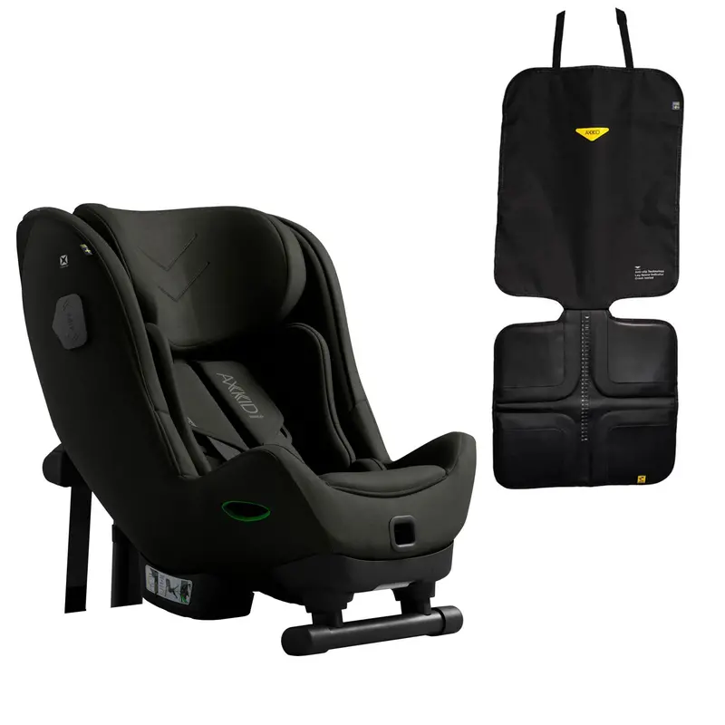 Axkid Minikid 4 Max R129 Car Seat In Forest Moss Green 1