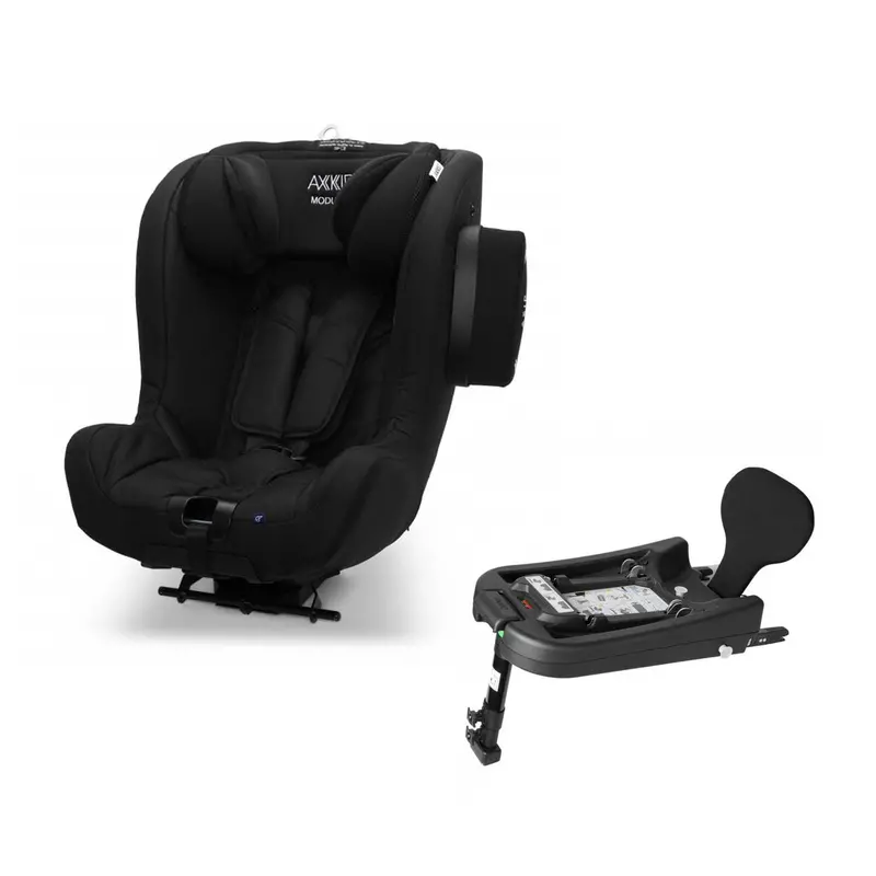 Axkid Modukid I-Size Car Seat & Enviro Base In Shell Black 1