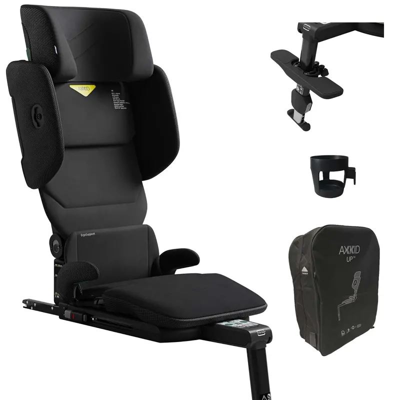 Axkid Up Highback Booster Seat In Storm Black 2