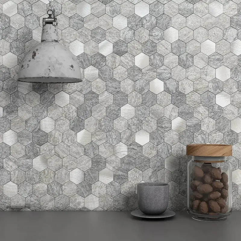 Azulejo Adhesivo Hexagonal 2