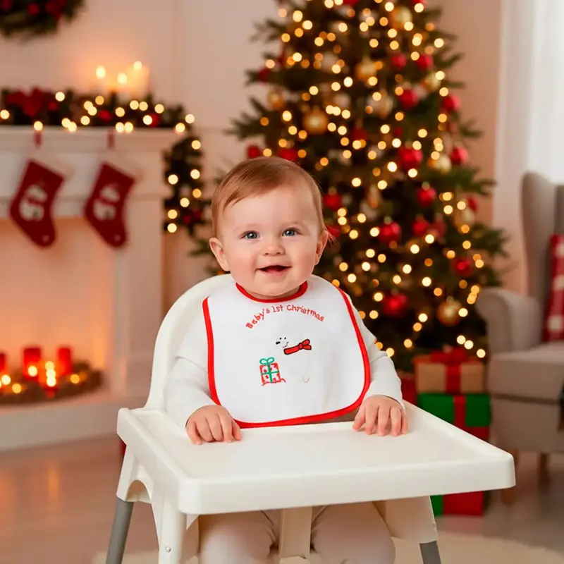 Babero Navideño, Baby 1St Christmas 1