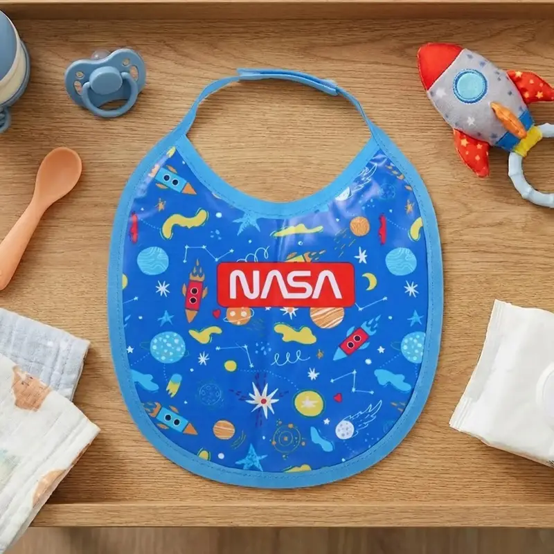 Babero Para Bebé, Nasa, Color Azul 2