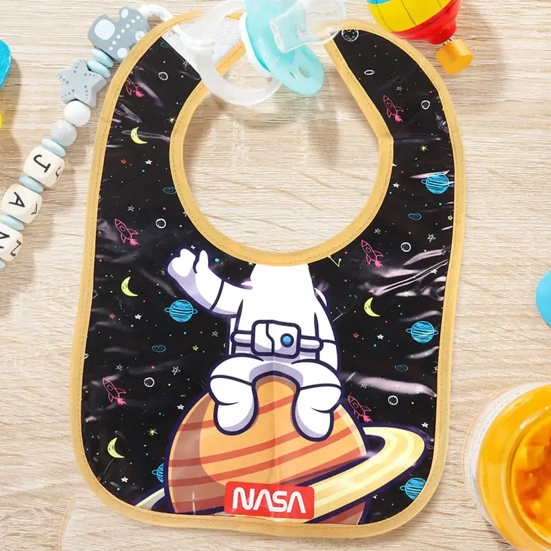 Babero Para Bebé, Nasa, Color Negro 2