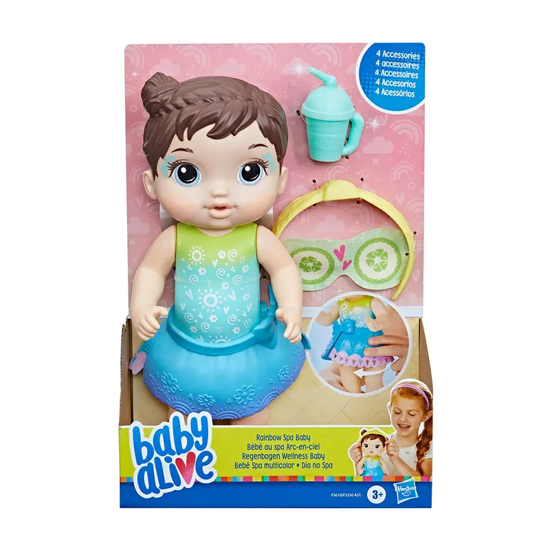 Baby Alive Desayuno Temática Spa, Cabello Castaño 2